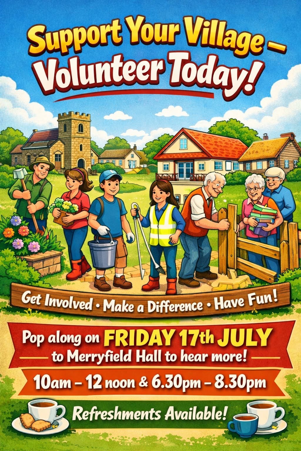 poster about volunteer day